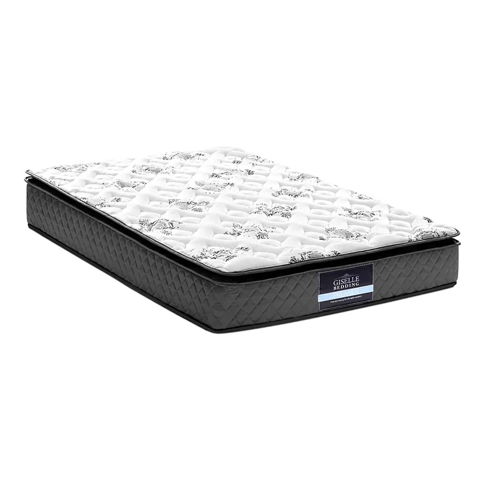 Medium Firm 24cm King Single Mattress with Pillow Top, Giselle Bedding