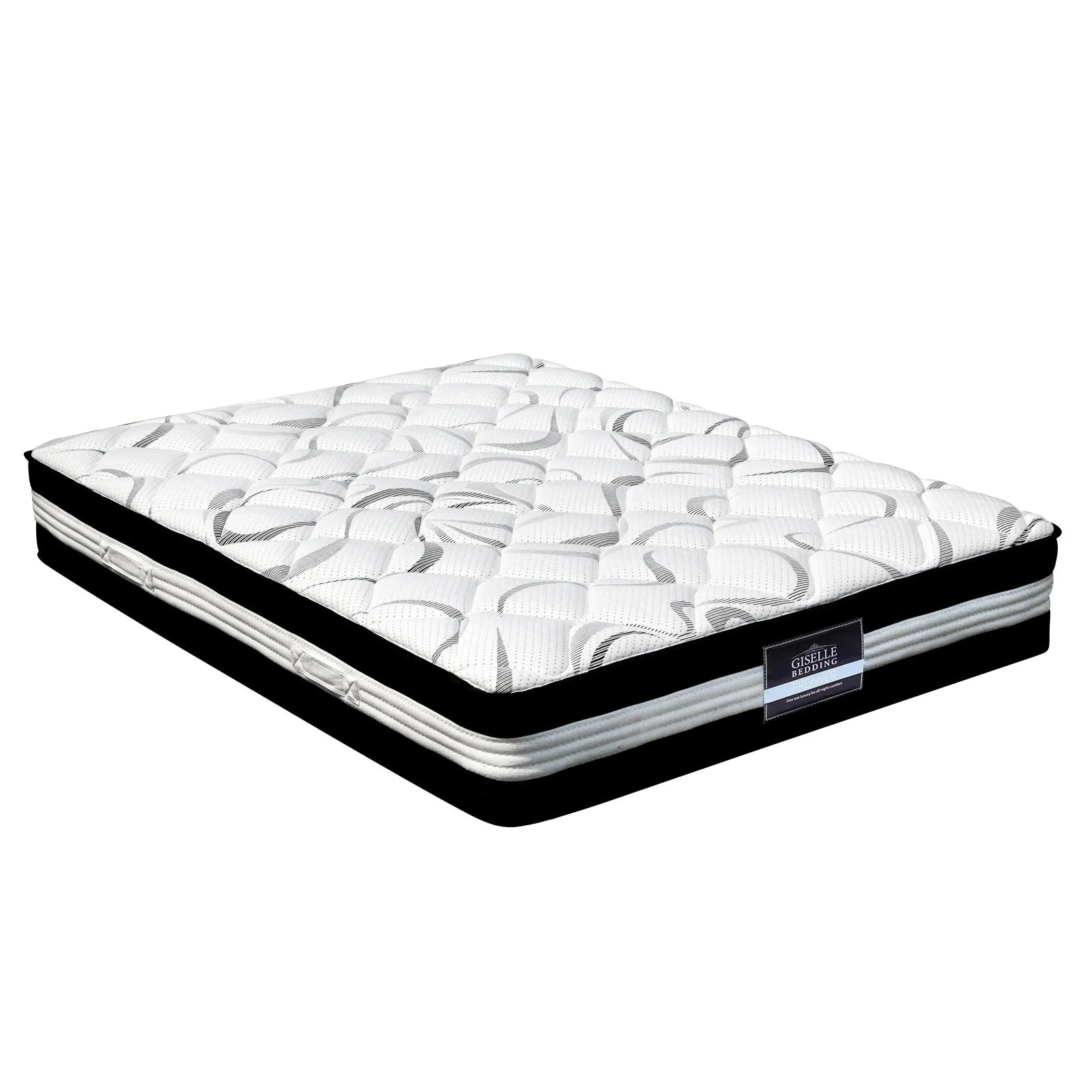 Medium-Firm 30cm King Mattress - Dust Mite Resistant - Giselle Bedding