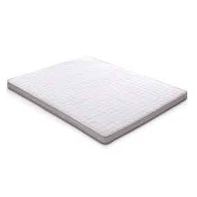 Memory Foam Mattress Topper Bed Underlay Cover Queen 7cm