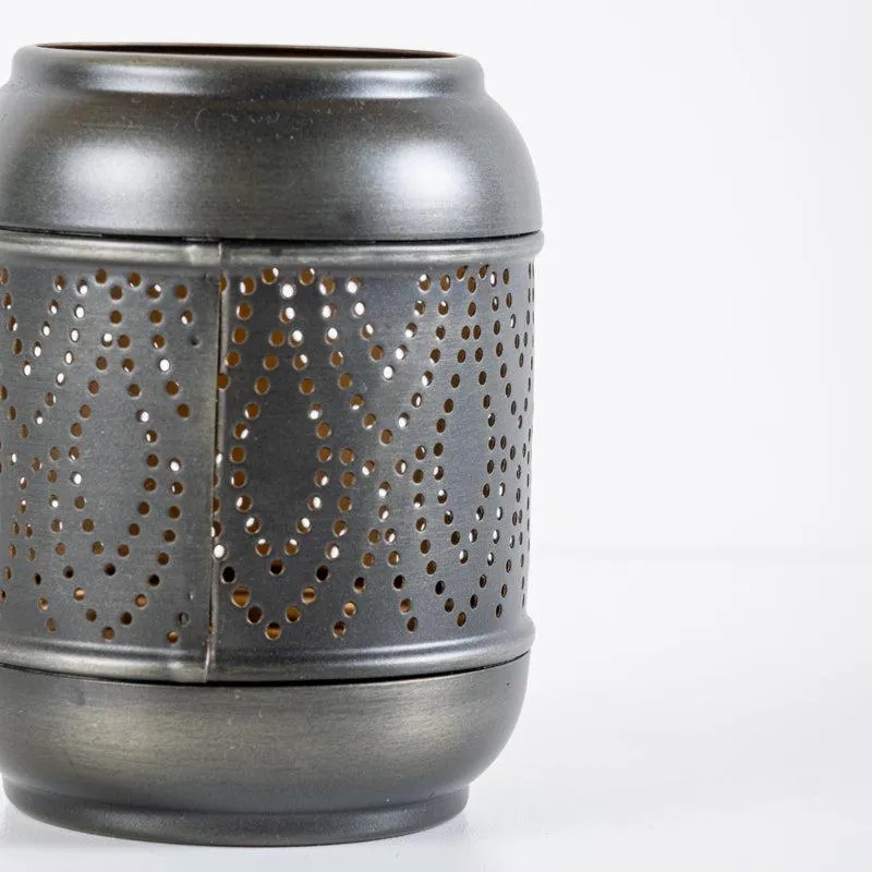 Metal Tea Light Candle Holder - Zinc/Gold Dot