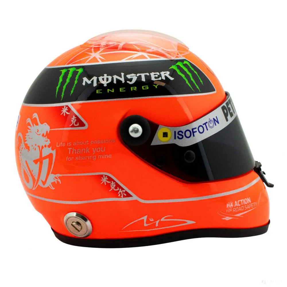 Michael Schumacher Mini Helmet,  Last Race, 1:2 scale, Red, 2020