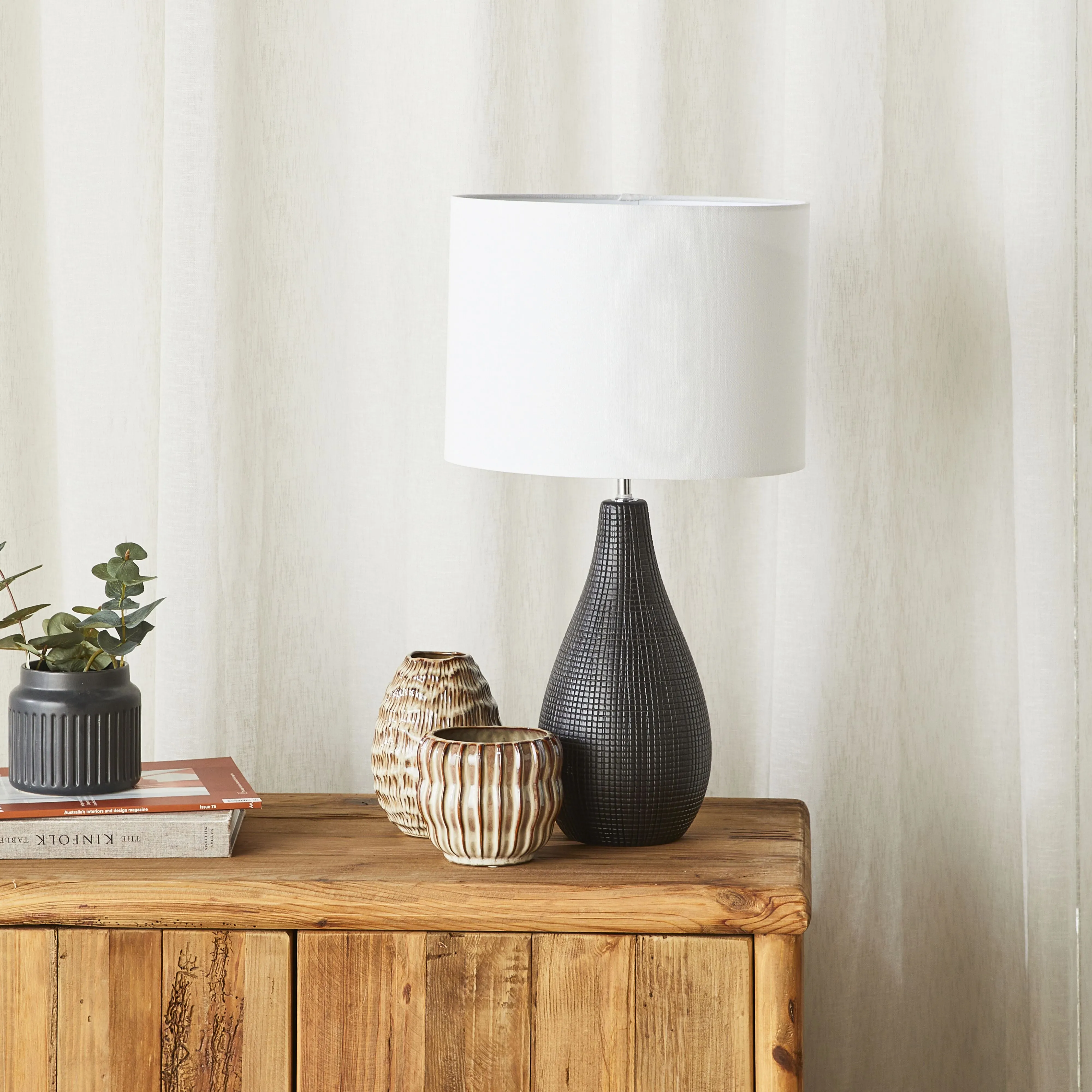 Mila Ceramic Table Lamp 57cm