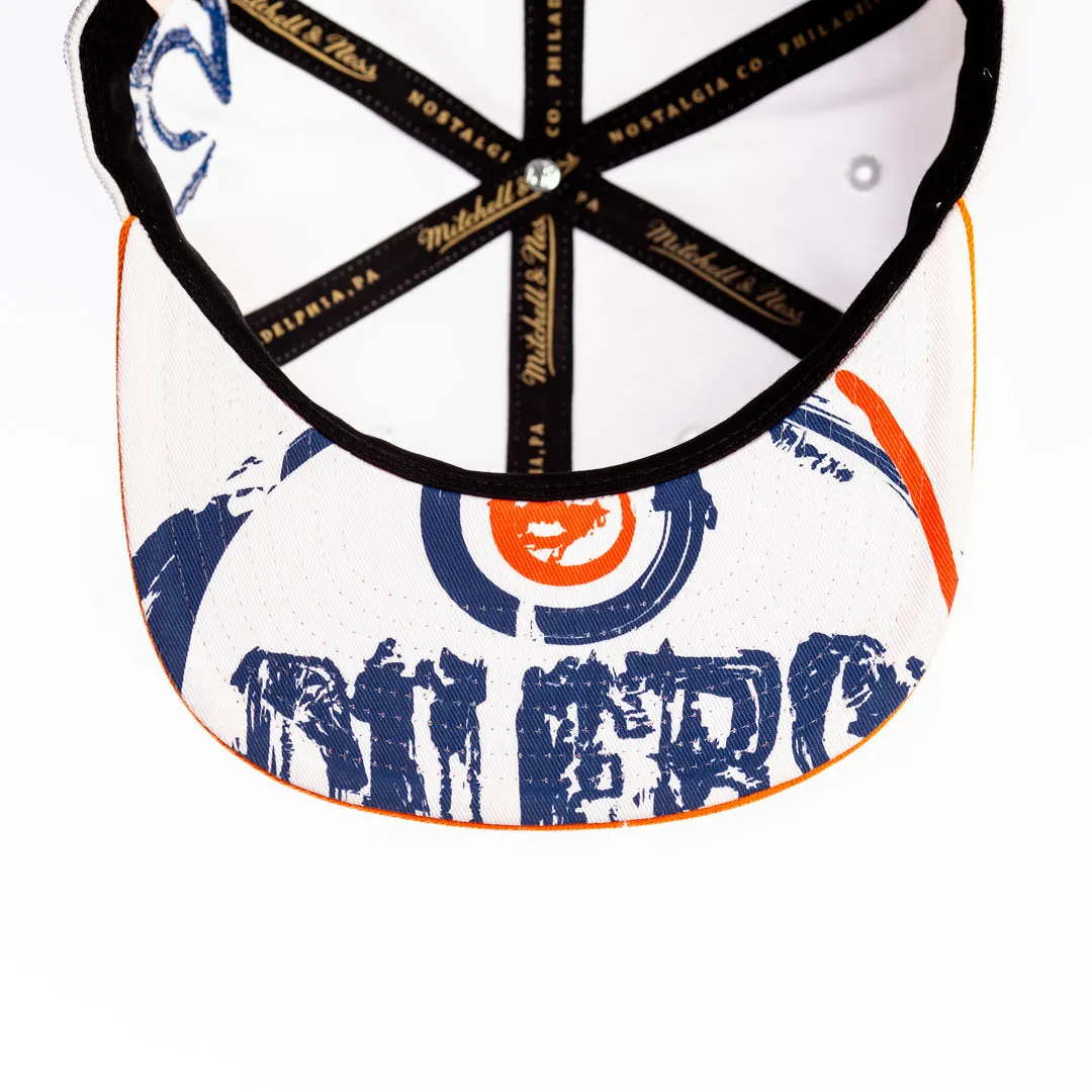 Mitchell & Ness Men's NHL Edmonton Oilers Scribbles Snapback Hat