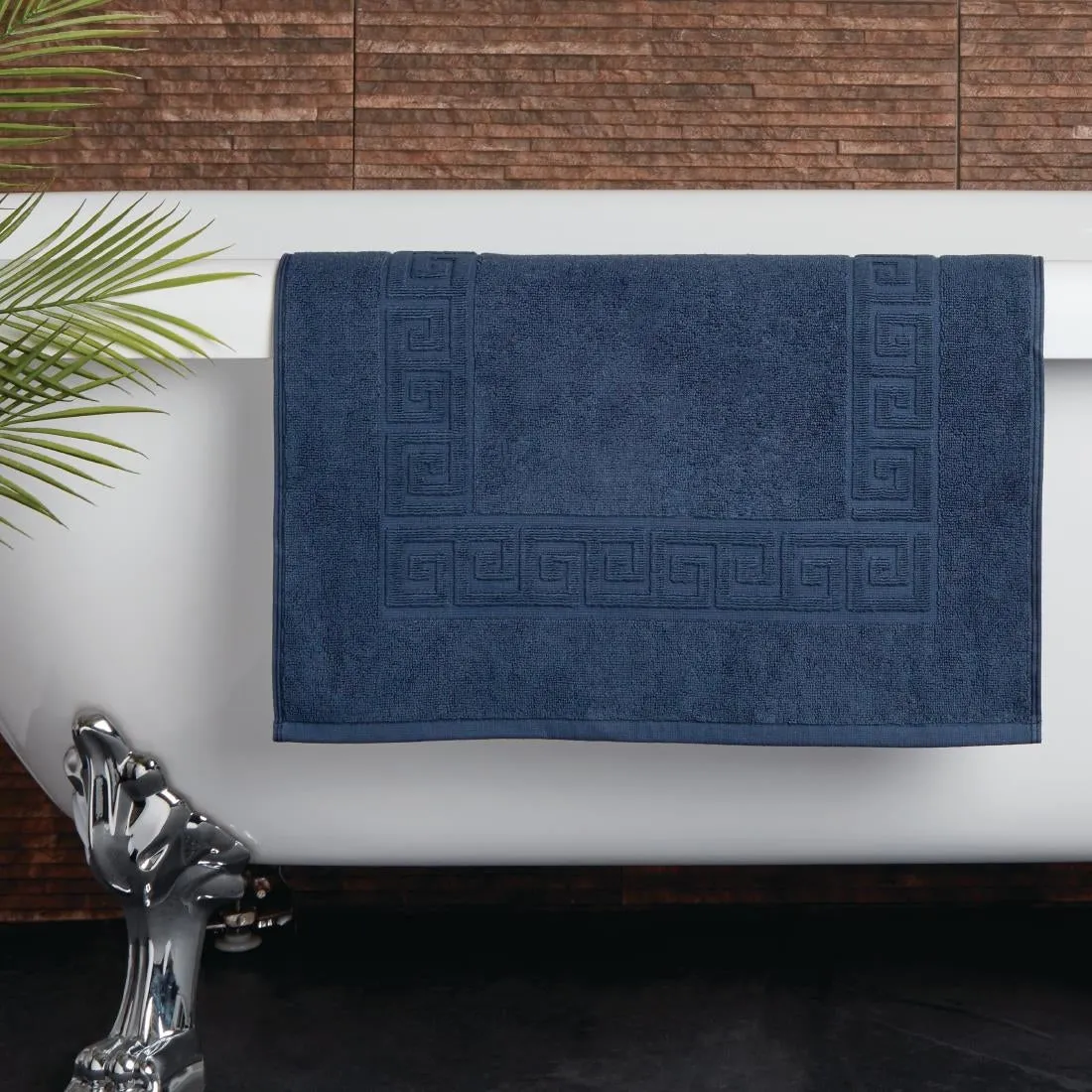 Mitre Essentials Nova Bath Mat Navy - GW373