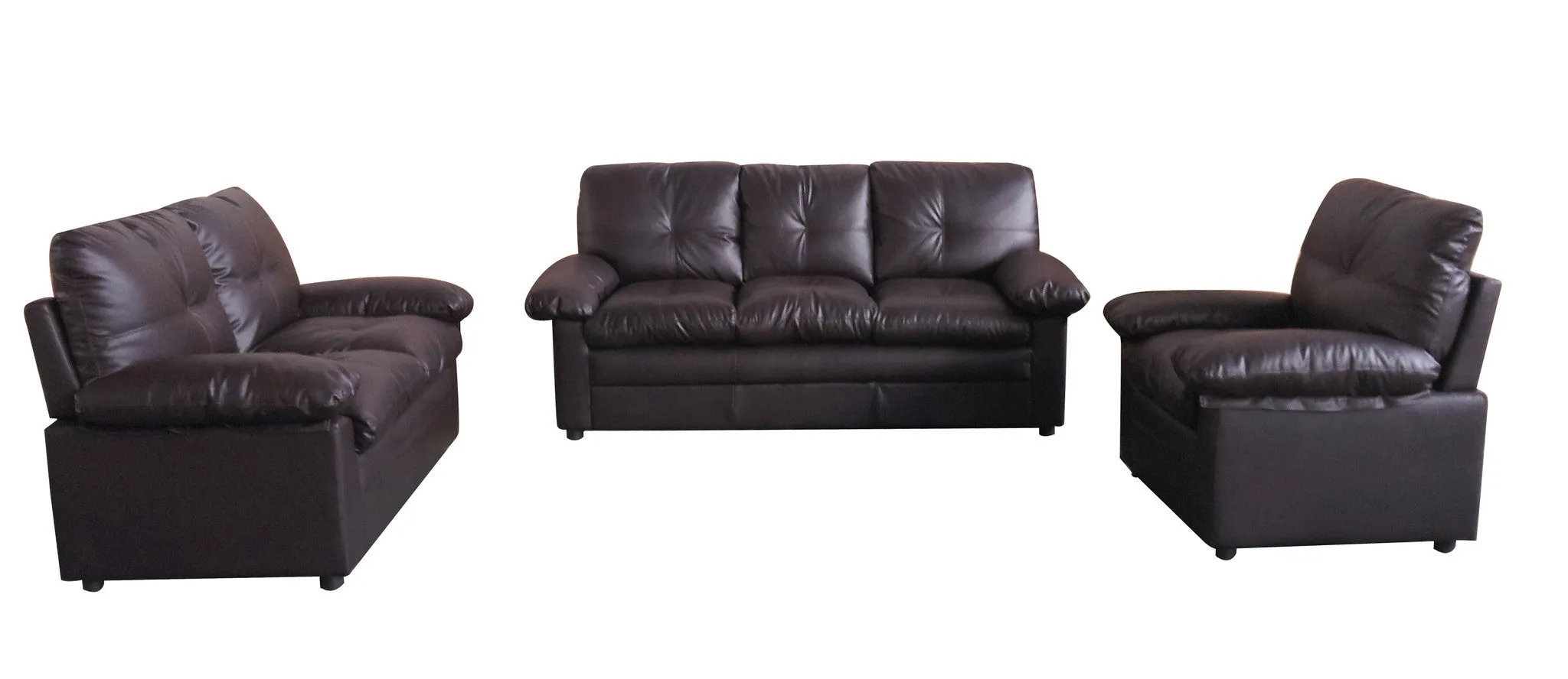 Modern Sofa Set 111192 Brown 3   2   1