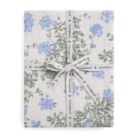 Muslin Fitted Single Sheet | Plumbago by Garbo & Friends