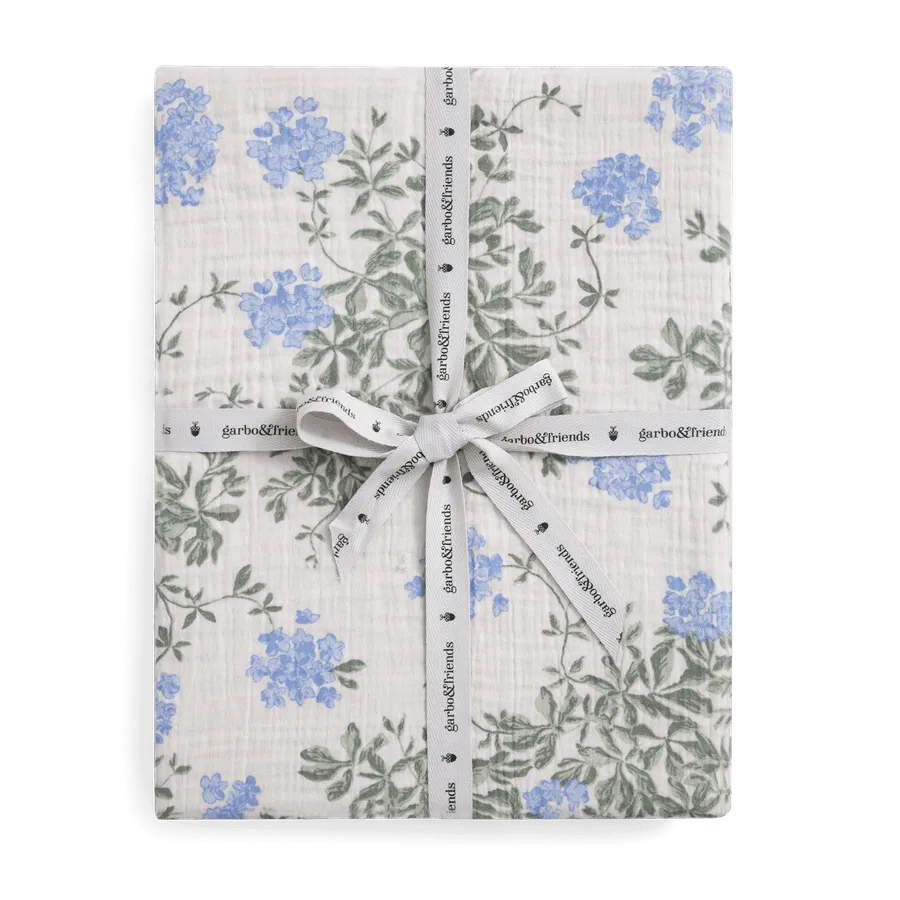 Muslin Fitted Single Sheet | Plumbago by Garbo & Friends