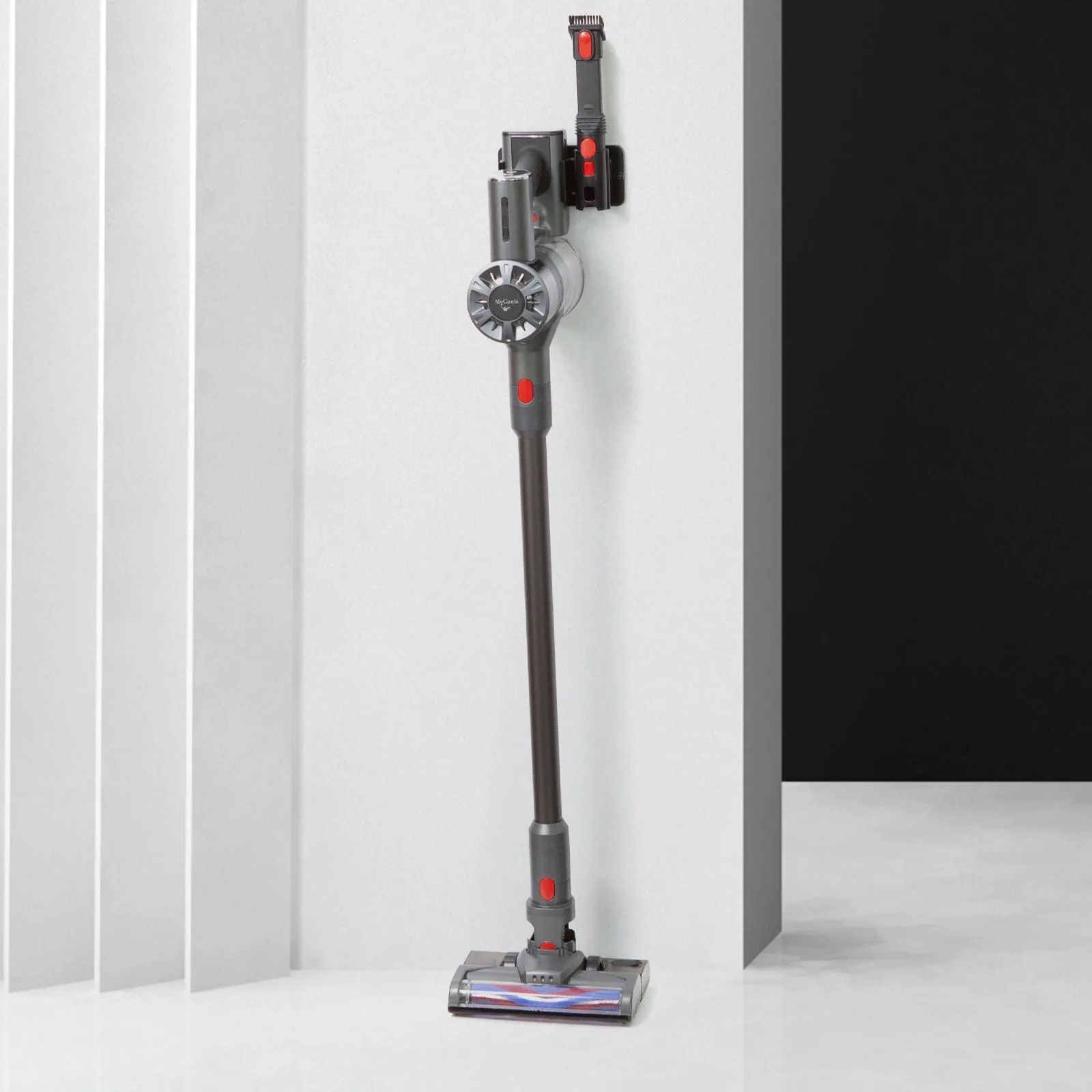 MyGenie H20 Pro Wet Mop 2-In-1 Cordless Stick Vacuum   Bonus Dark Wood Diffuser