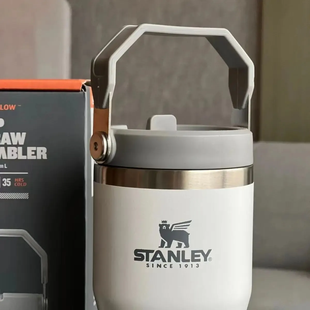 New Stanley 30oz Tumbler With handle Leopard Tumbler With Straw Lids Stainless Steel Coffee Termos Cup Car Mugs vacuum cup