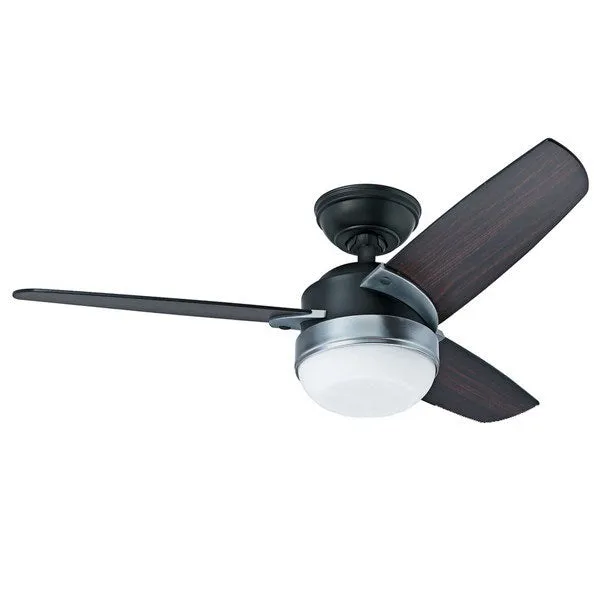 Nova Ceiling Fan With Light In Dark Walnut 42″ – Hunter