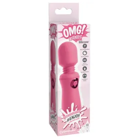 Omg! Wands #Enjoy Rechargeable Vibrating Wand Pink