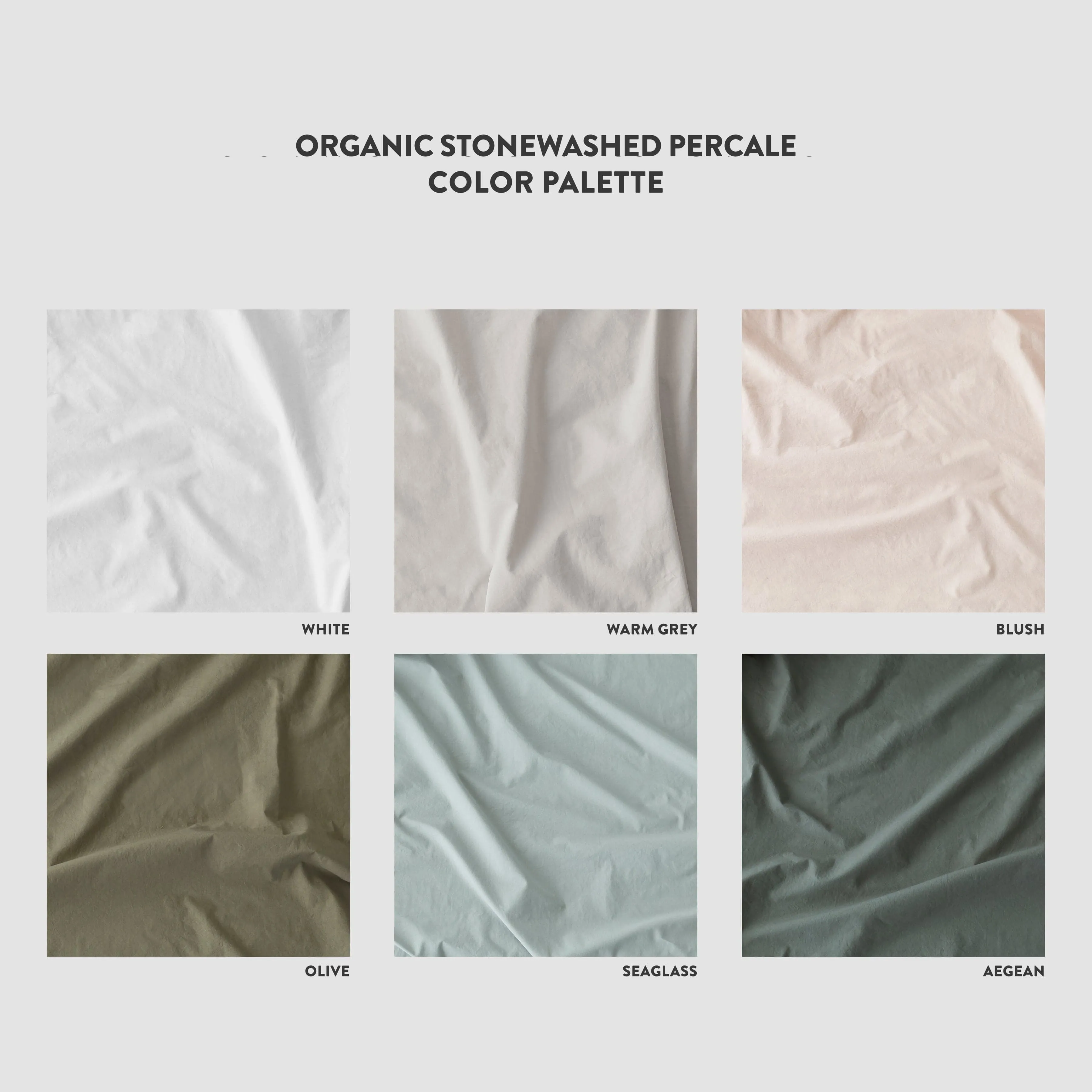 Organic Stonewashed Percale Fitted Sheet