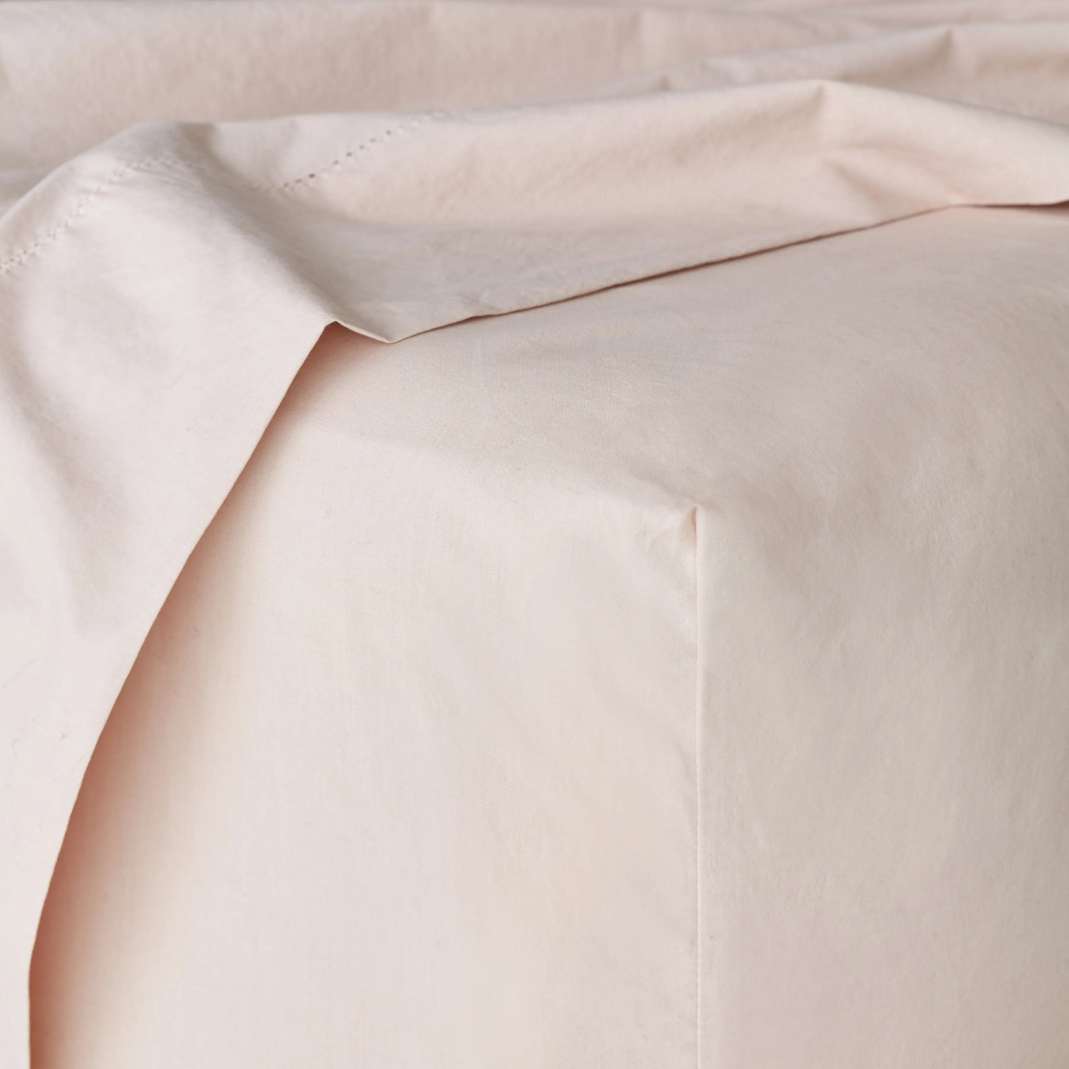 Organic Stonewashed Percale Fitted Sheet