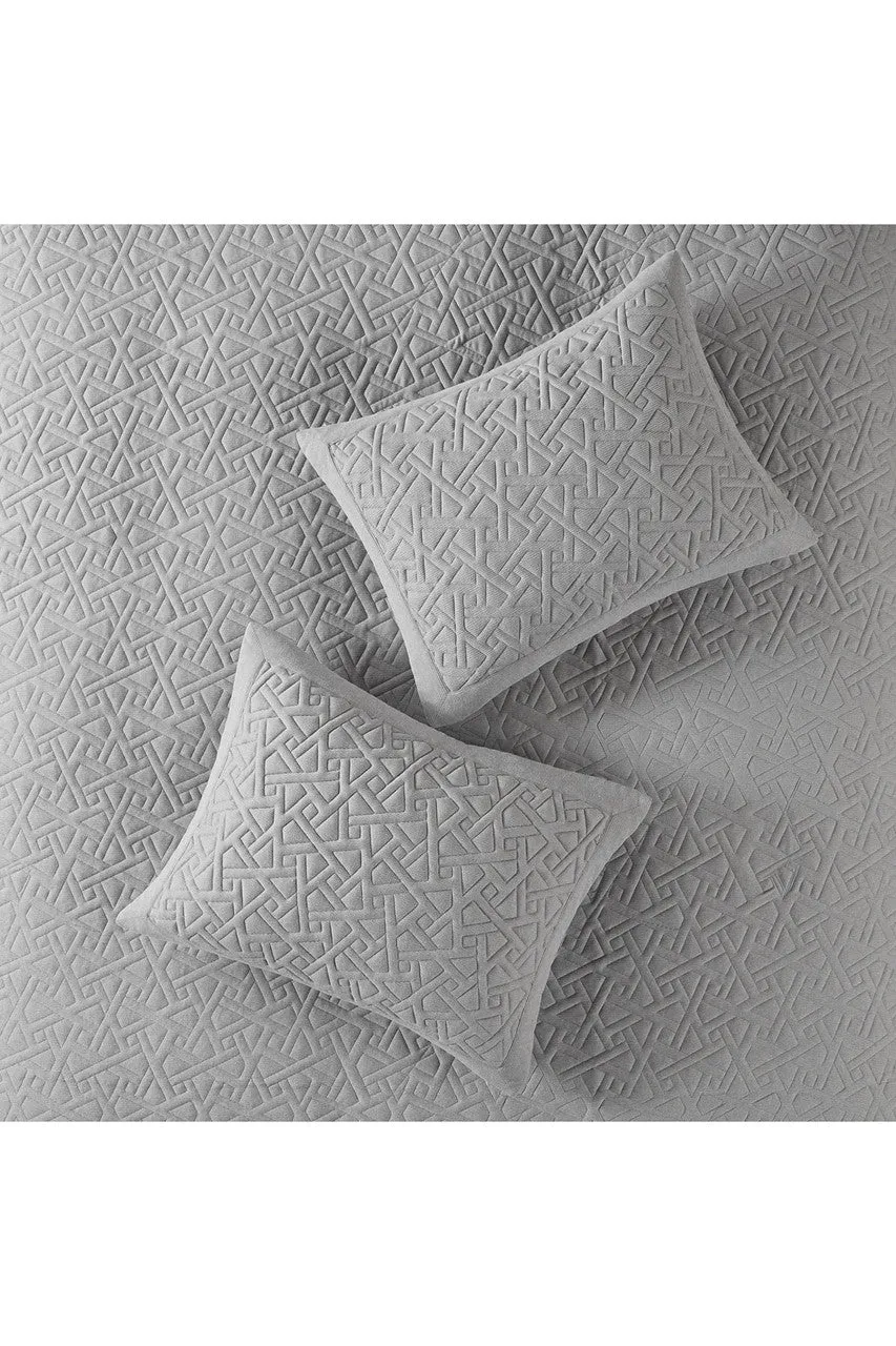 Origami 3 Piece Grey Comforter Mini Set