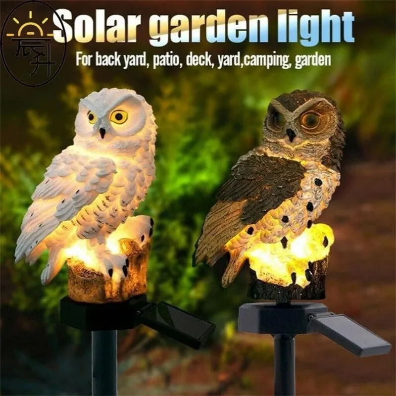 Outdoors Owl Solar Energy Garden Light