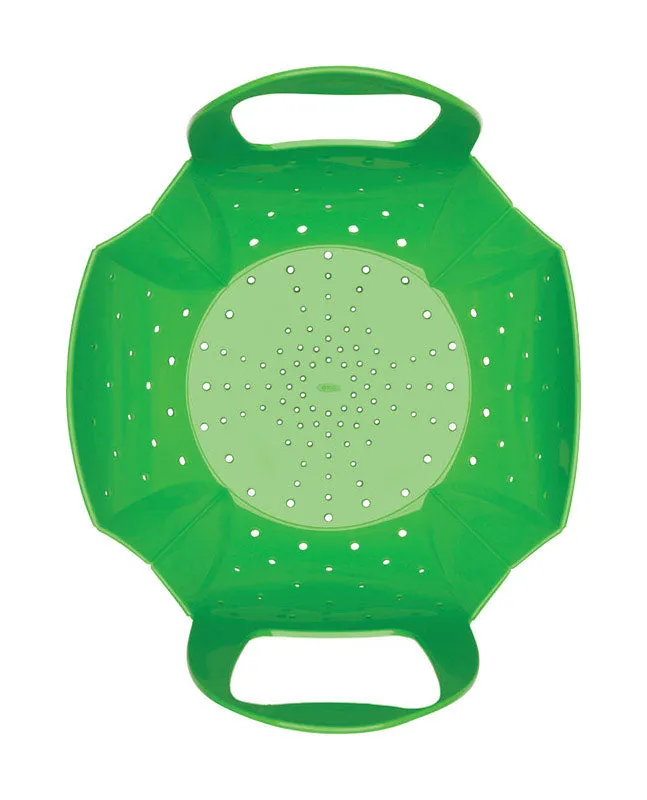 OXO Good Grips Green Silicone Steamer Basket