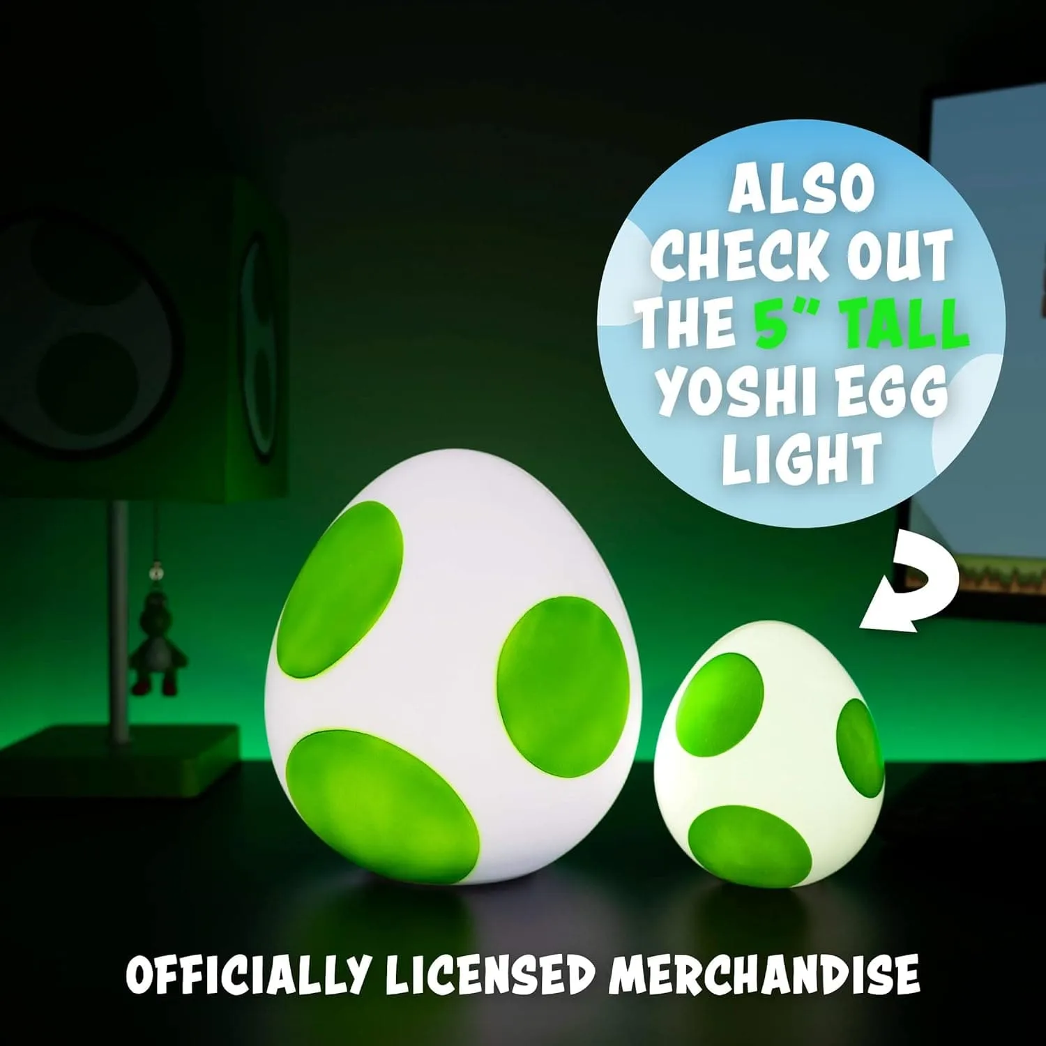 Paladone Yoshi Egg Light, Super Mario Bros Collectible Figure Light