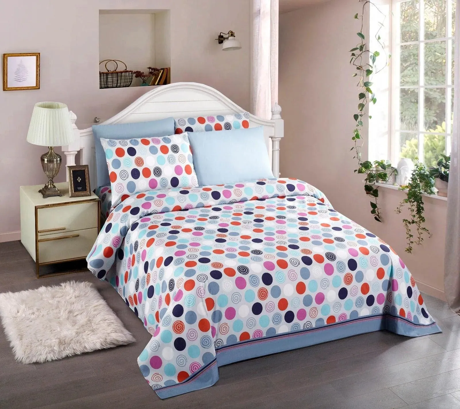 Pearl Bay 6 Piece Bed Sheet Set Polka Dots