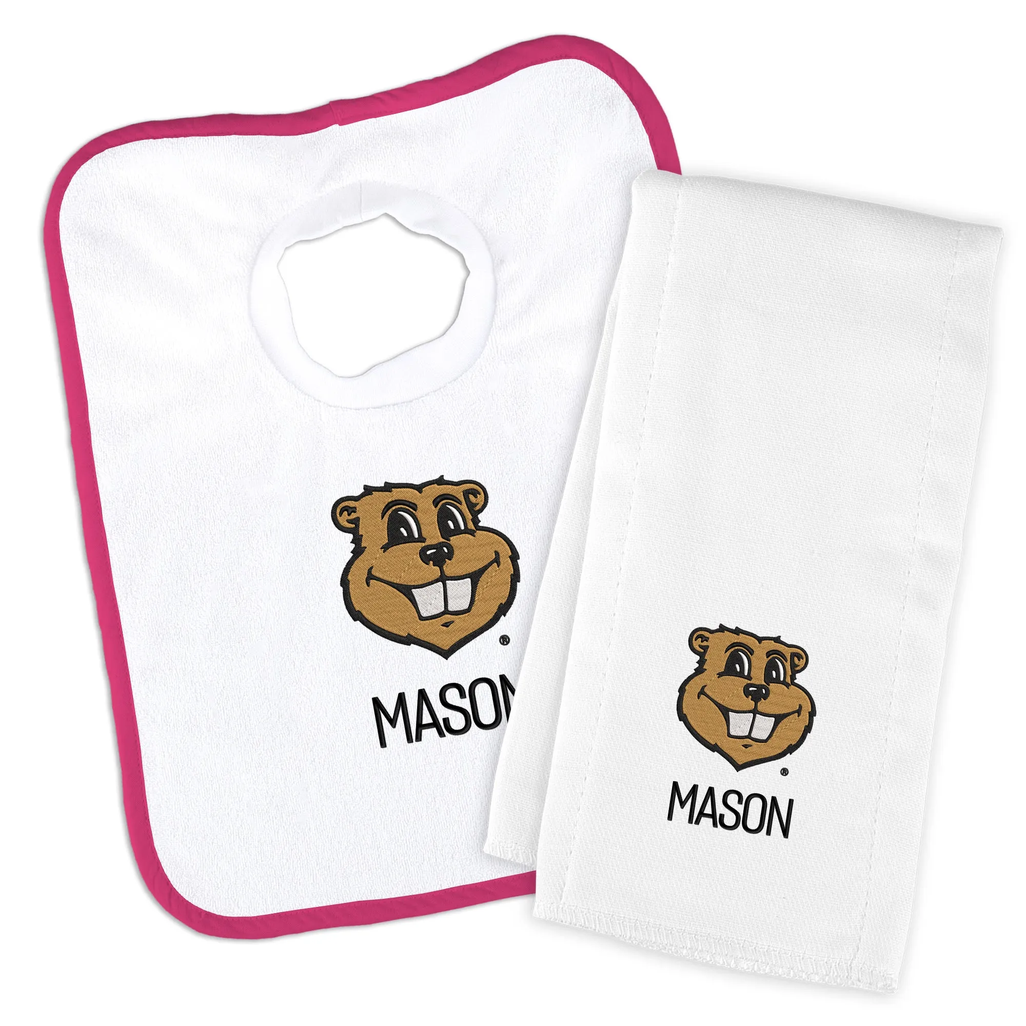 Personalized Minnesota Golden Gophers Goldy Bib & Burp Cloth Set