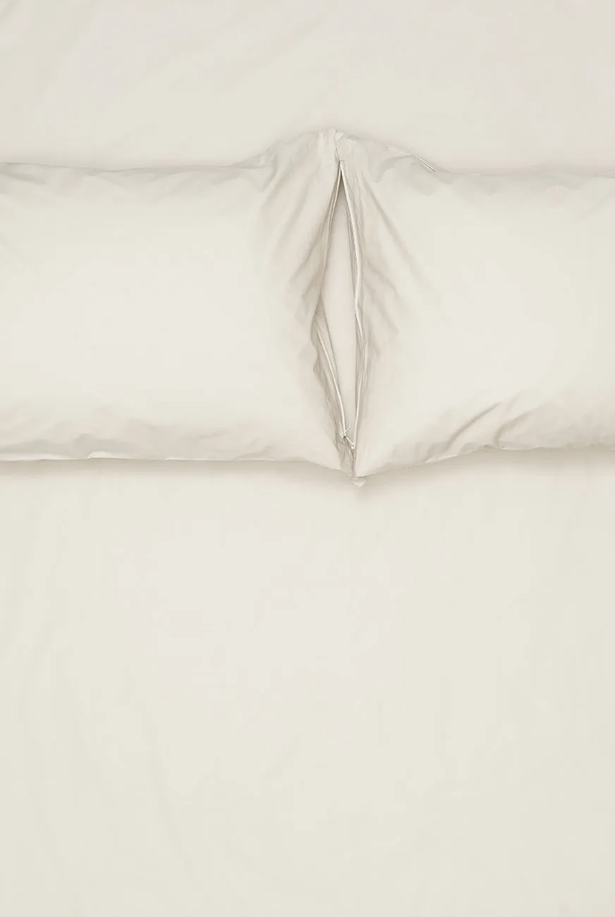 Pima Cotton Percale Bedding in Mid Grey Color