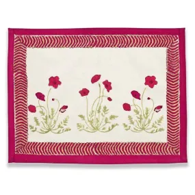 Poppies Placemats, Set of 6