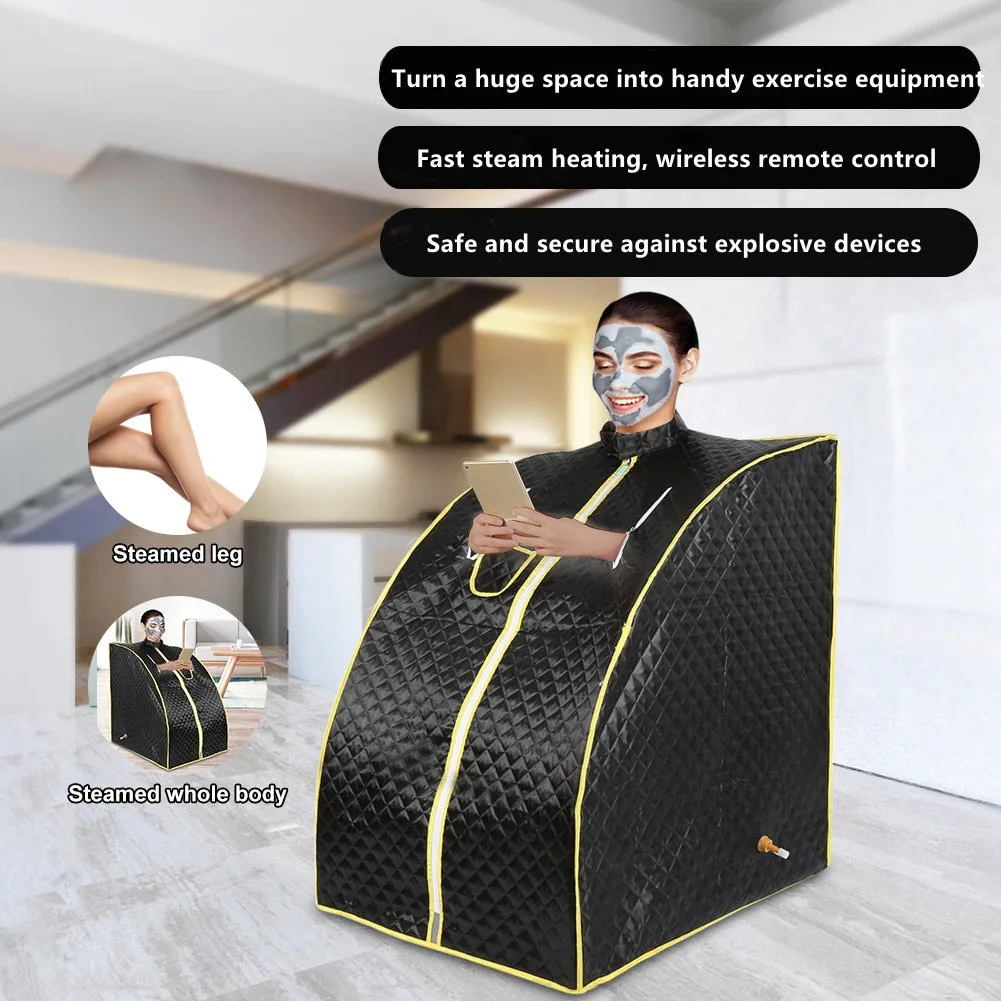 Portable Sauna Household Steam Room With 2.0L Steam Machine for Slimming Bath