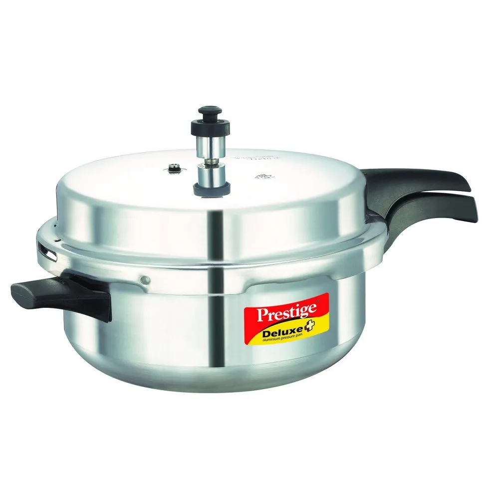 Prestige Deluxe Plus Aluminium Senior Pressure Pan with Lid 6 Litre ( 10706 , Silver )