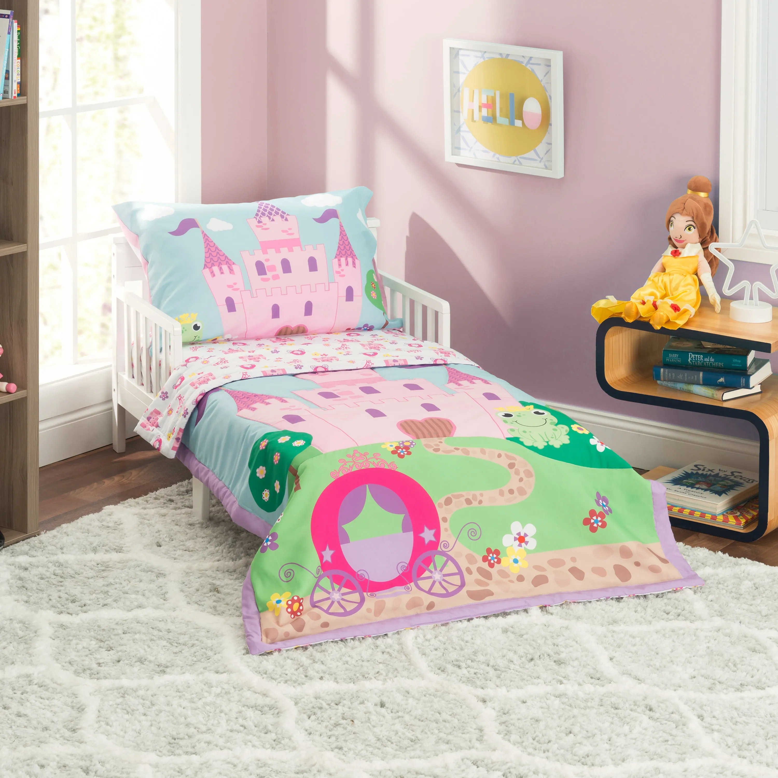 Princess Storyland 4-Piece Toddler Bedding Set