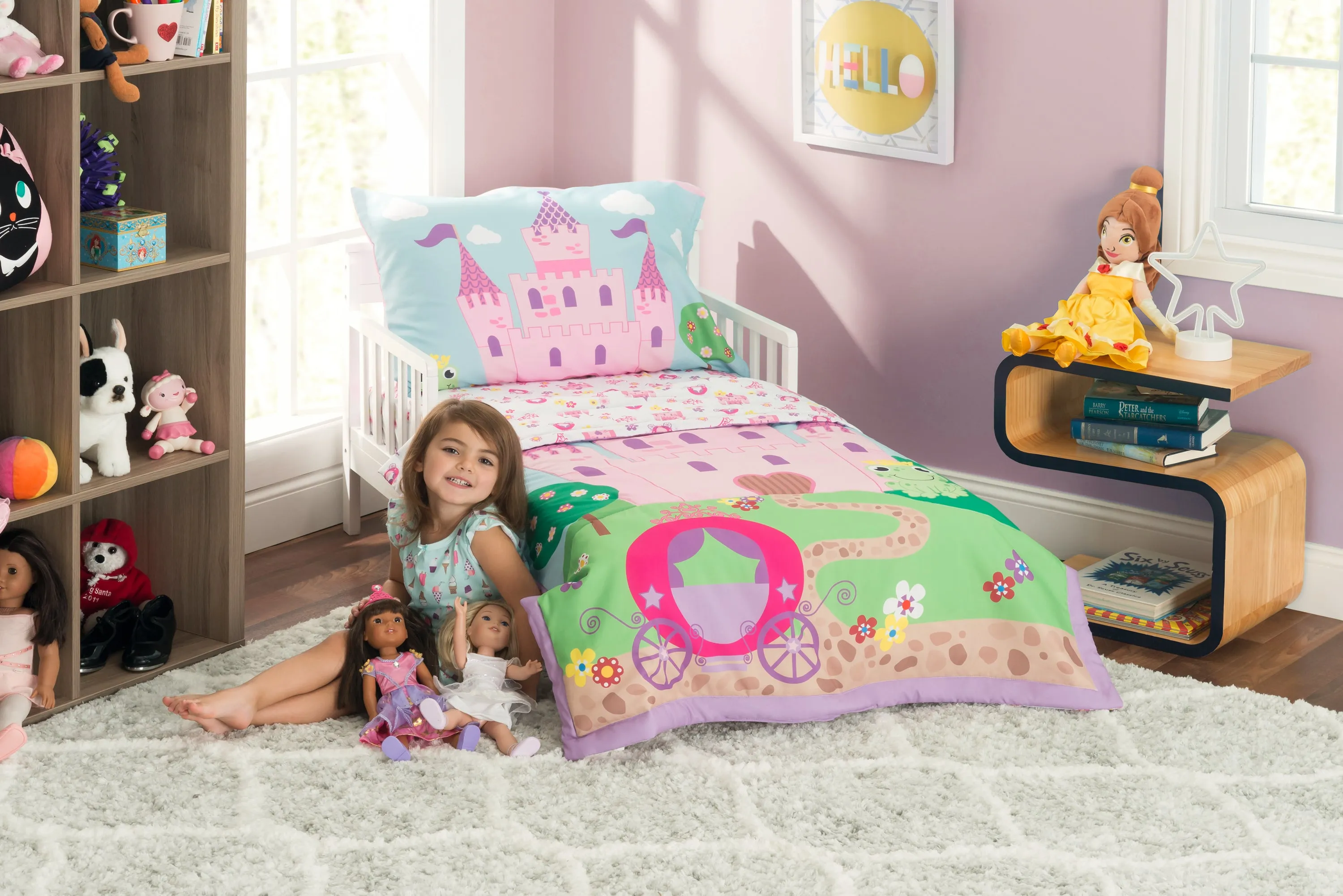 Princess Storyland 4-Piece Toddler Bedding Set