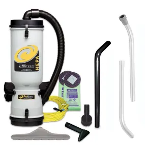 ProTeam® LineVacer® Lead Based Paint Removal HEPA Filtered Backpack Vacuum w/ Button Lock Wand & 4-Piece Tool Kit