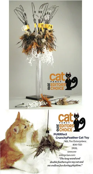 Purrfect Crunchy Feather Cat Toy