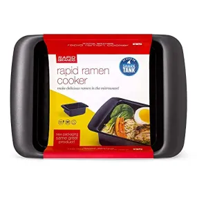 Rapid Ramen Cooker | Microwavable Cookware for Instant Ramen | BPA Free and Dishwasher Safe | Perfect for Dorm, Small Kitchen or Office | Black