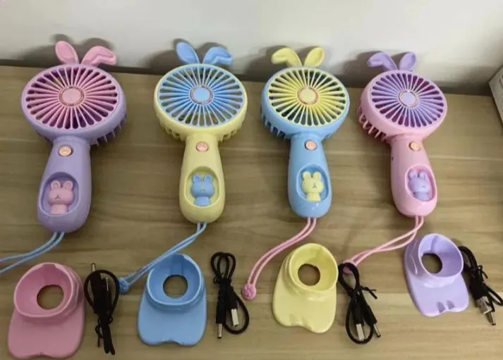 Rechargeable Mini Handy Rabbit Style Fan