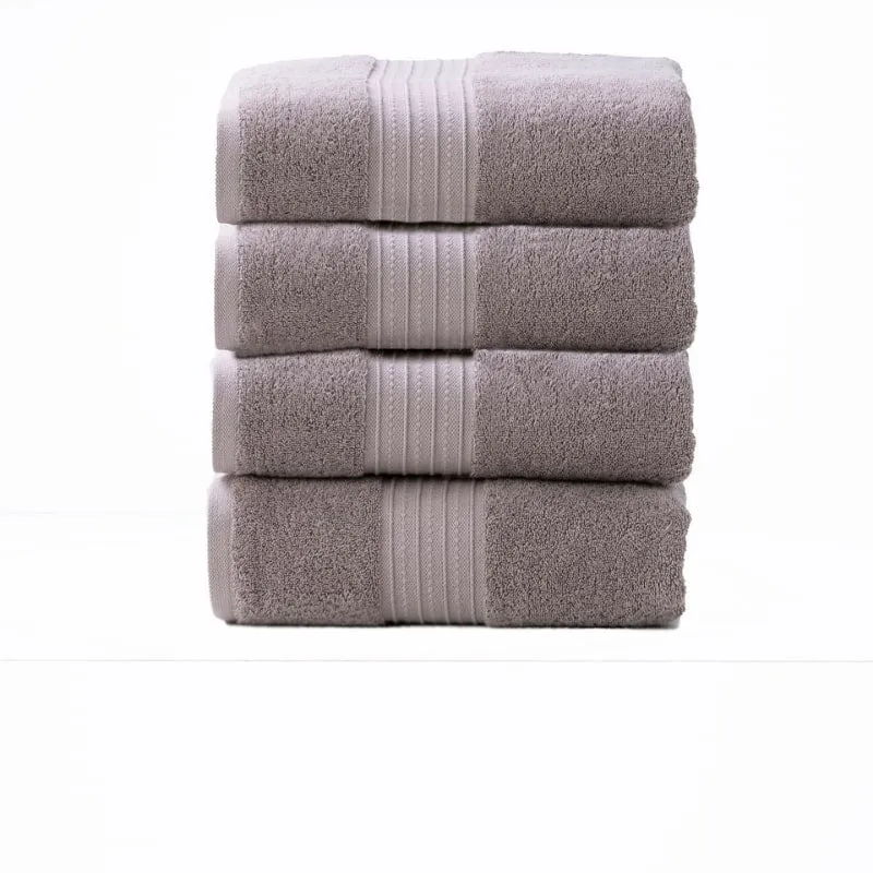 Renee Taylor Brentwood Low Twist 4 Piece Whisper Bath Towel Pack