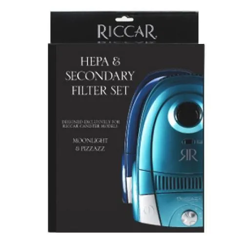 Riccar HEPA & Secondary Filter Set for Moonlight & Pizzazz - RF13