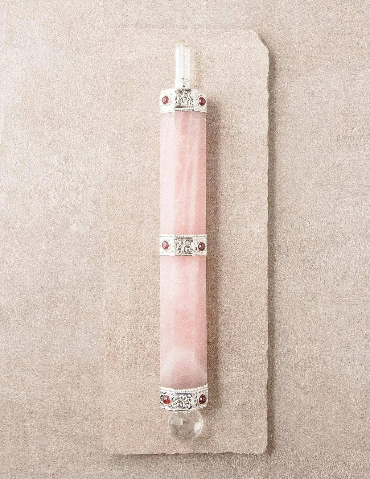 Rose Quartz Gemstone Healing Wand - As-Is-Clearance