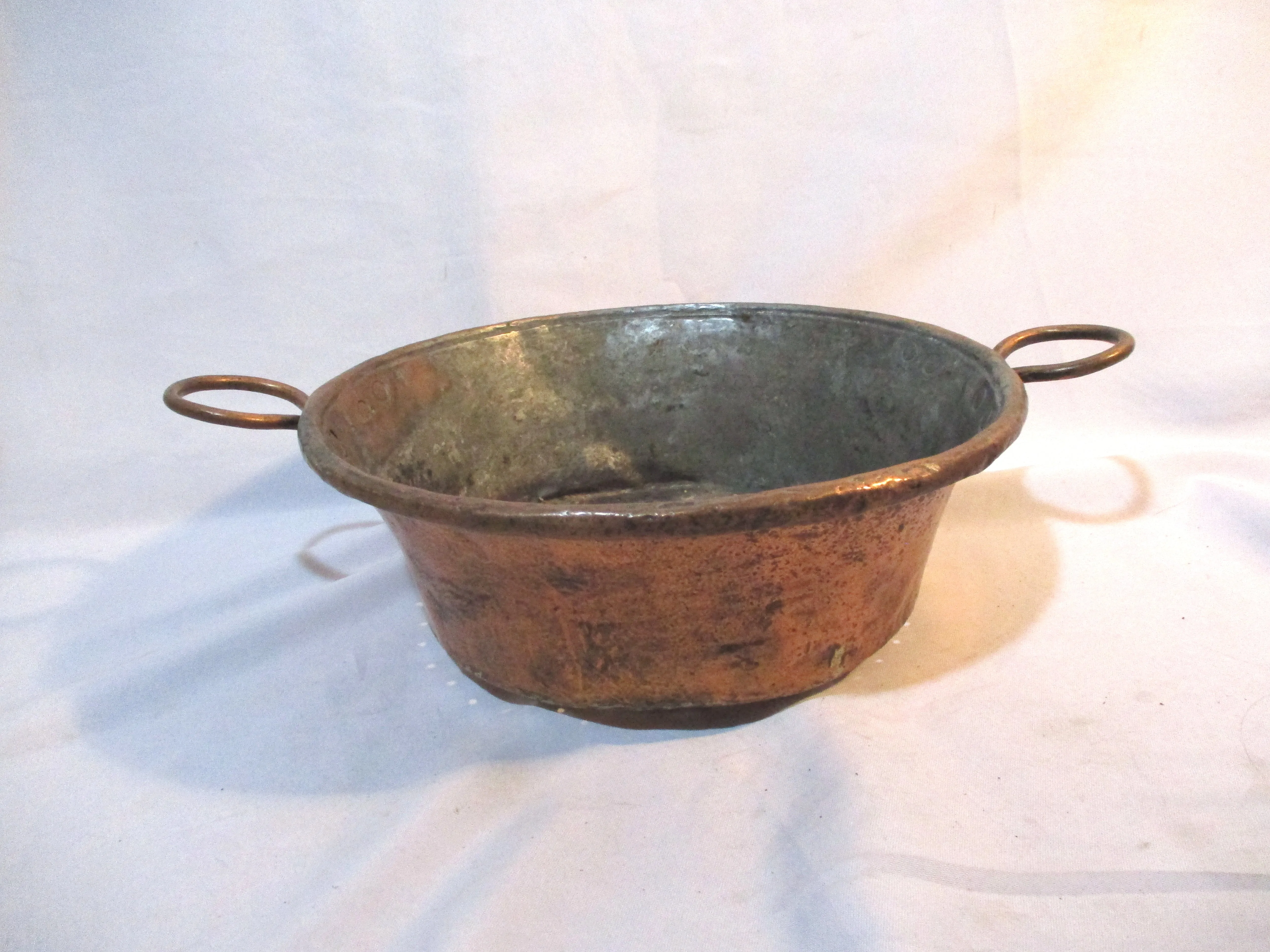 Rustic Primitive COPPER Steamer Insert Colander Pot Decor