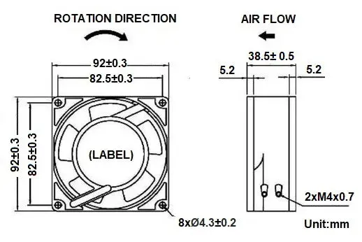 sA9238 Series AC Axial Fans