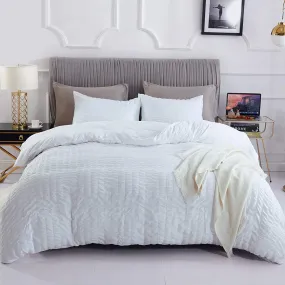 Seersucker Duvet Cover Set-3Pcs