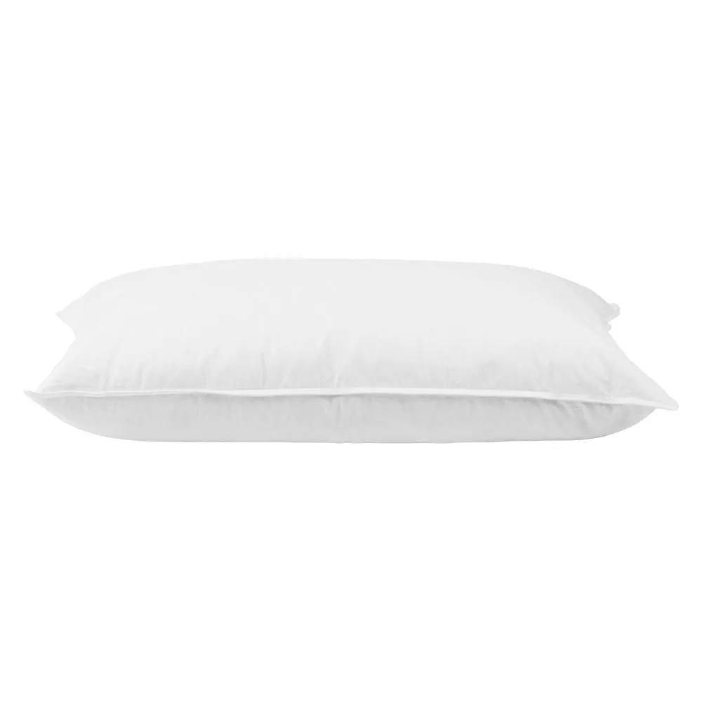 Set of 2 Goose Feather and Down Pillows - White