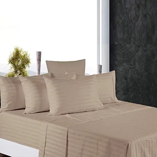 SGI Bedding Egyptian Cotton 600 TC Flat Sheet (Queen_Taupe)