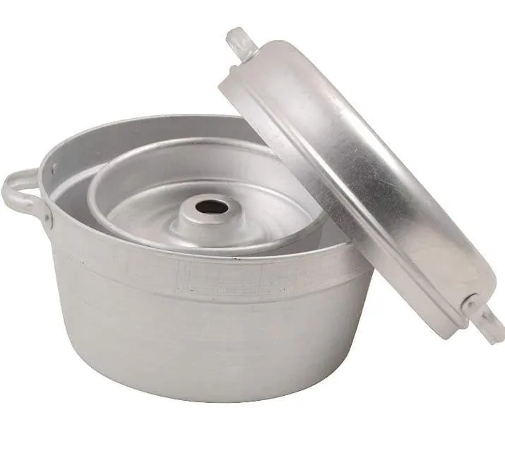 SHAPAT Aluminum Traditional Cake Cooker-Large, Non-Stick, 1 liter, Silver