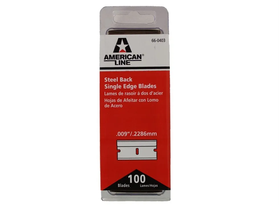 Single Edge Metal Razor Blades - #9