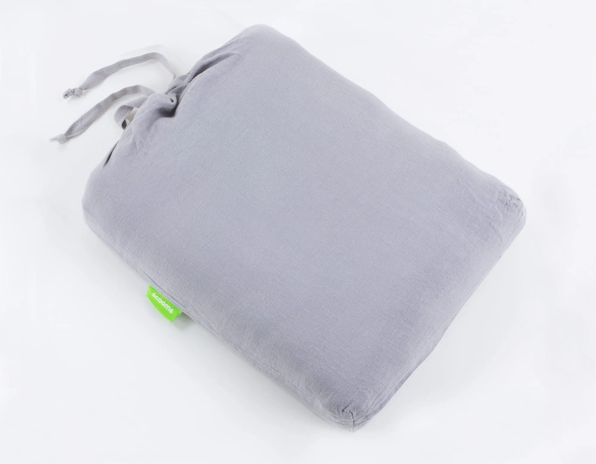 Single Linen Fitted Sheet - Calm Grey