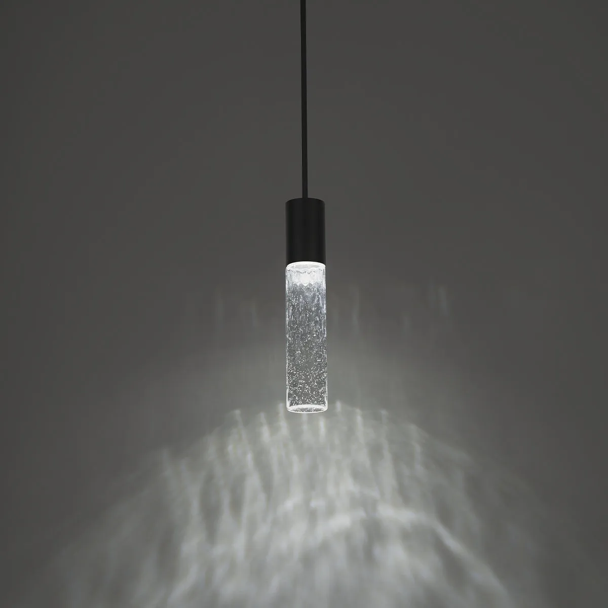 Sleek LED Pendant in Black