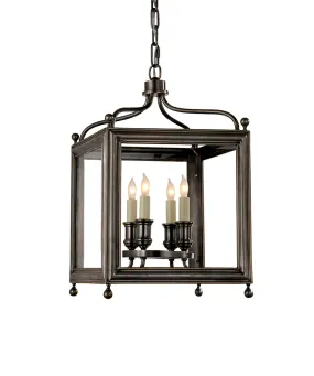 Small Greggory Hanging Lantern, Bronze