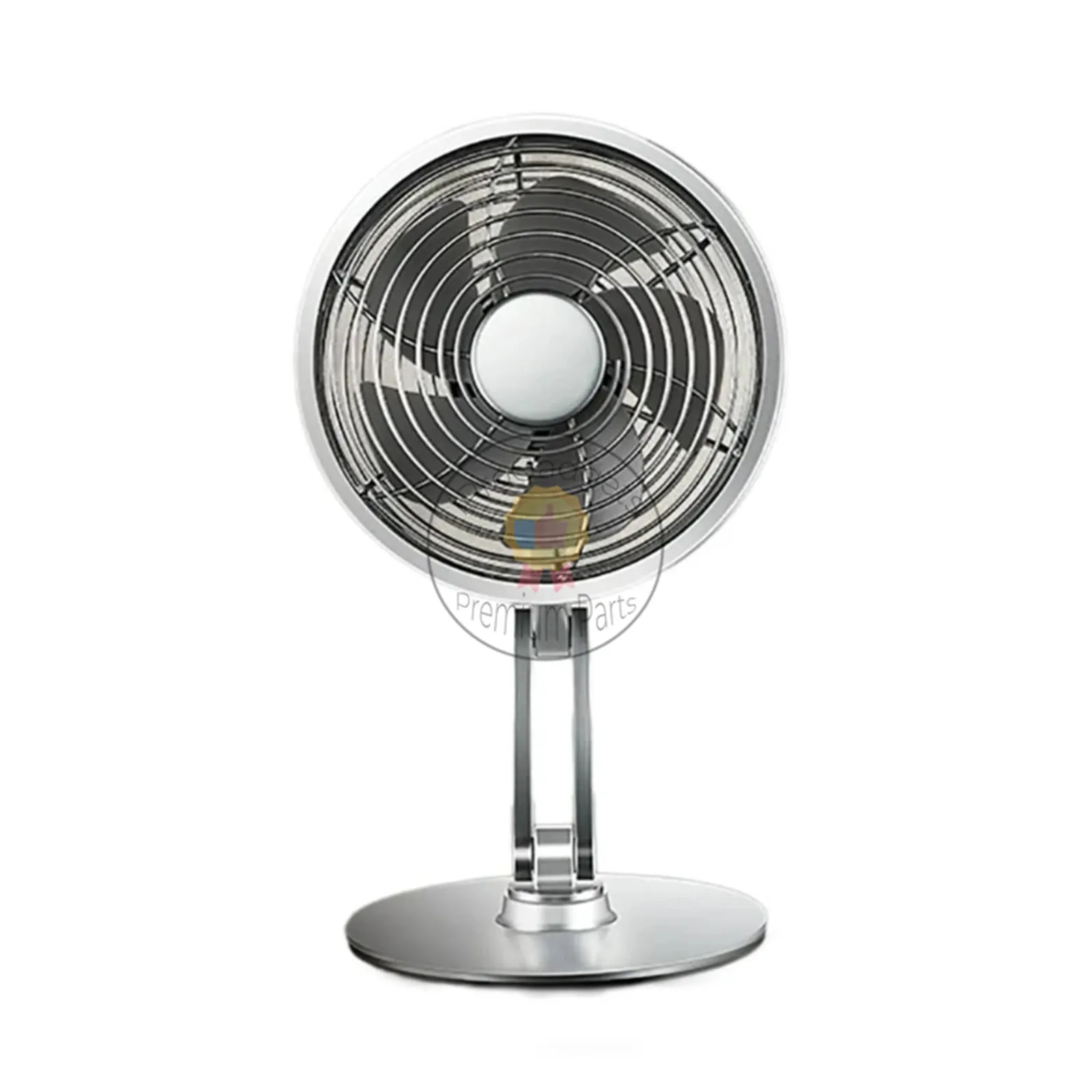 Small Metal Cooling Fan 5V 4W 3Speed Adjustable Height 360°Rotate Desk Fan for Travel and Working