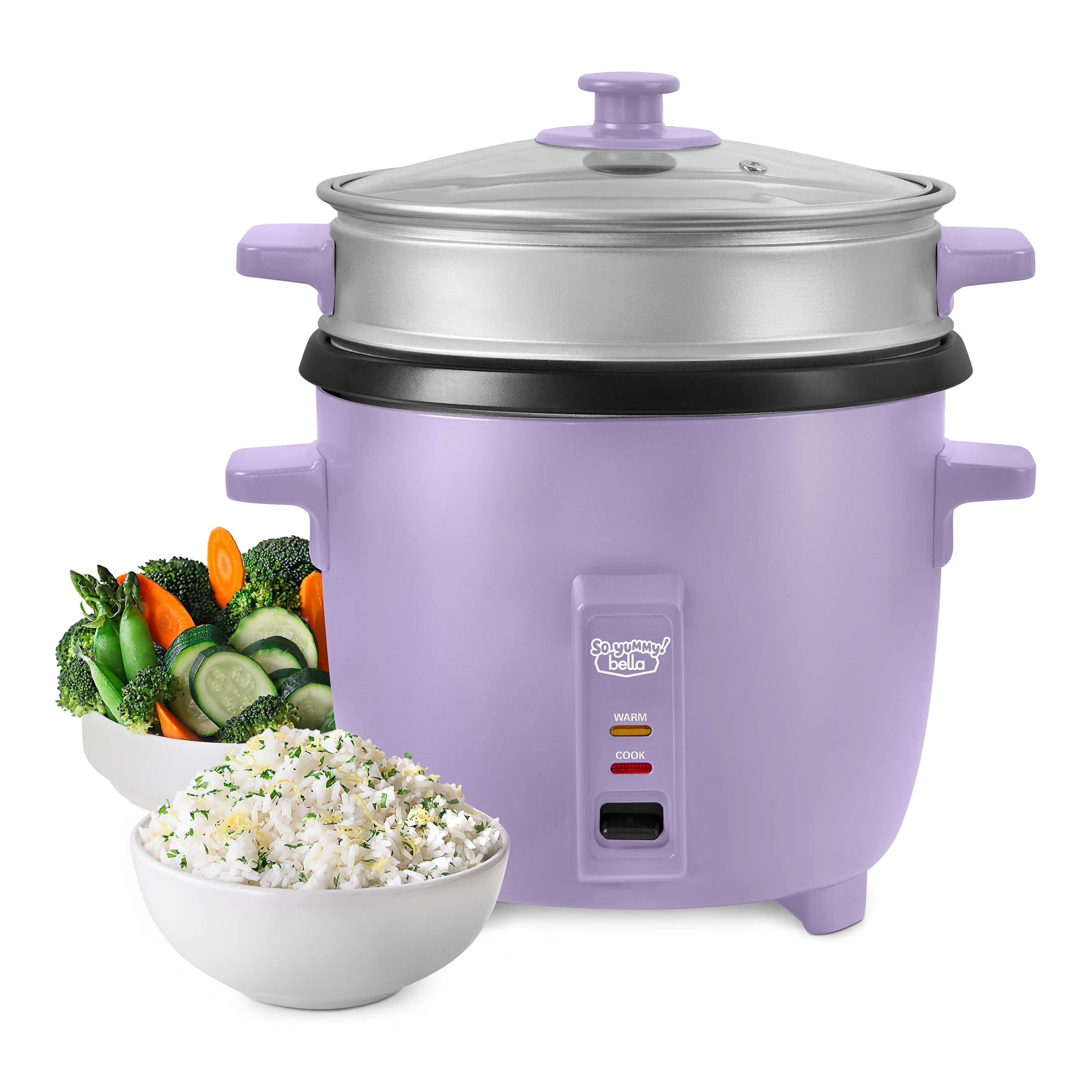 So Yummy by bella 2-in-1 Rice Cooker and Steamer