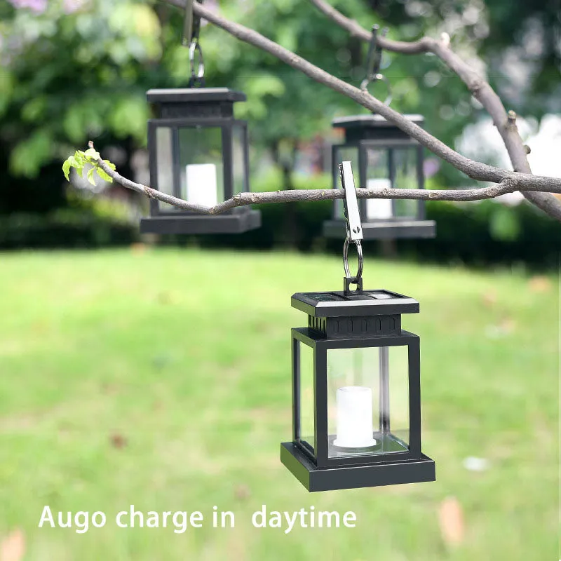 Solar Hanging Light Outdoor waterproof Led Decorative Candle Light Landscape Decor for Table Garden Yard