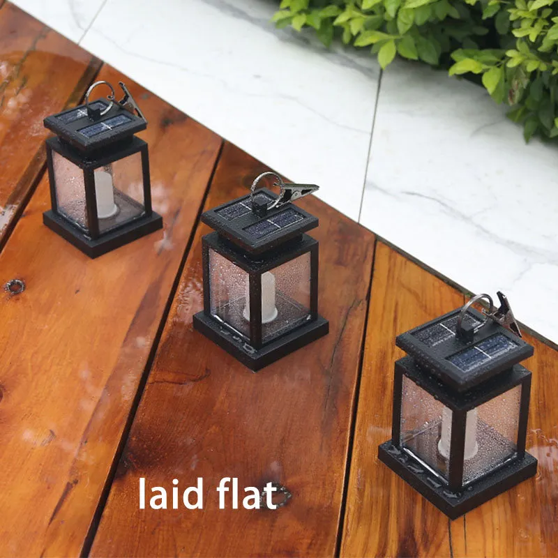 Solar Hanging Light Outdoor waterproof Led Decorative Candle Light Landscape Decor for Table Garden Yard